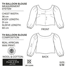 Load image into Gallery viewer, TH Balloon  Blouse 4 - Size S/M
